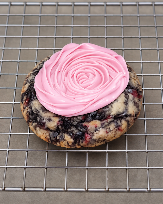 Raspberry Black Sesame Cookie