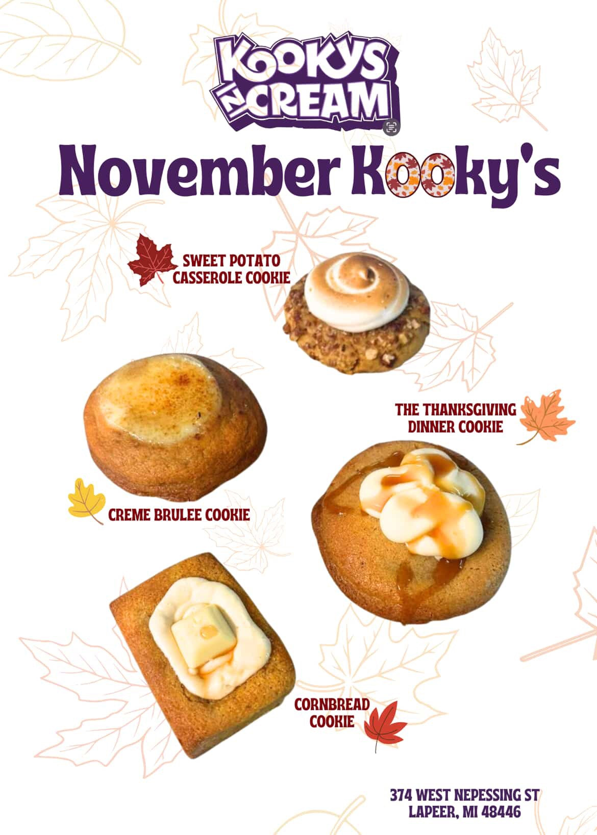 Thanksgiving Dinner Cookie Box